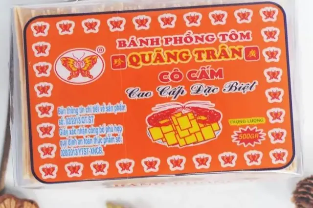 Bánh phồng tôm Cô Cấm loại Cao Cấp Đặc Biệt, hộp cam 500g